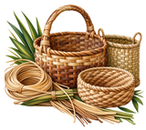 Natural Fiber Basket Weaving Notes