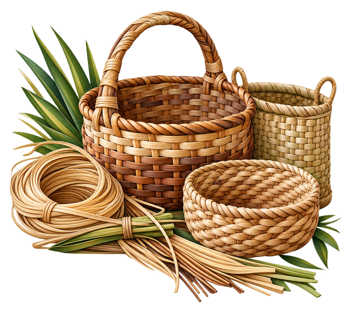 Natural Fiber Basket Weaving Notes