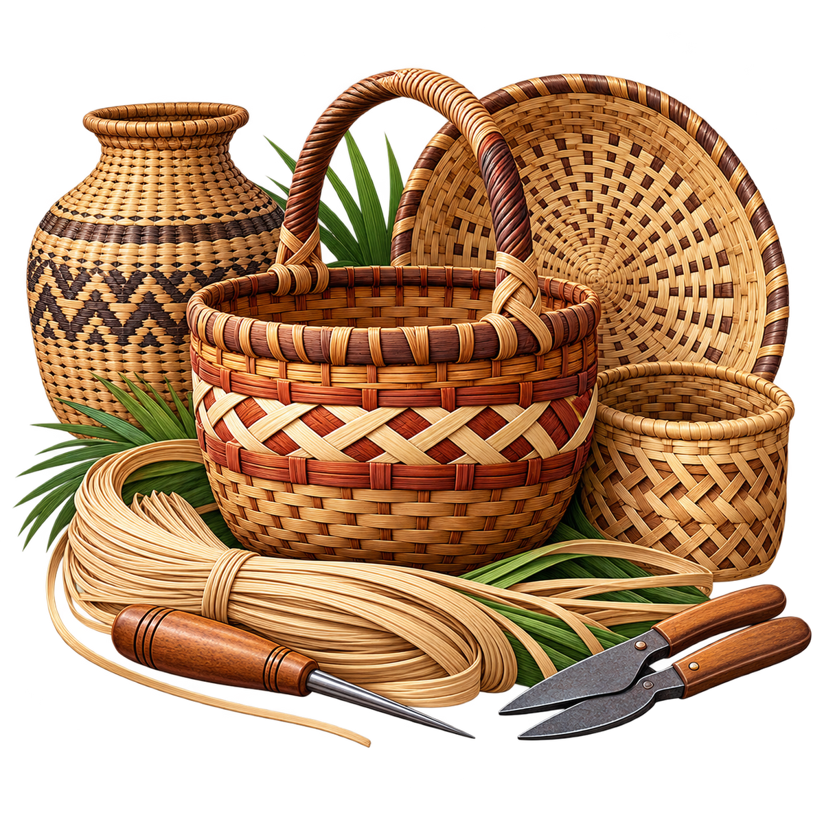 Traditional Basketry Art & Techniques Guide